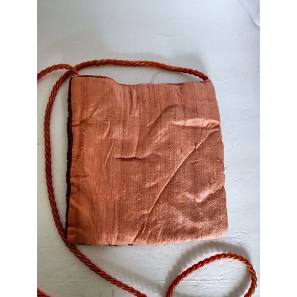 Beaded Flamingo Palm Tree Crossbody Bag purse - Picture 4 of 11